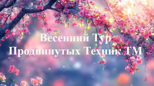 Готов график тура обучения Продвинутым Техникам ТМ в России - 2026 Весенний Тур обучения Продвинутым Техникам ТМ в РФ - 2026